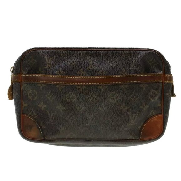 LOUIS VUITTON Monogram Compiegne 28 Clutch Bag - Picture 1 of 16